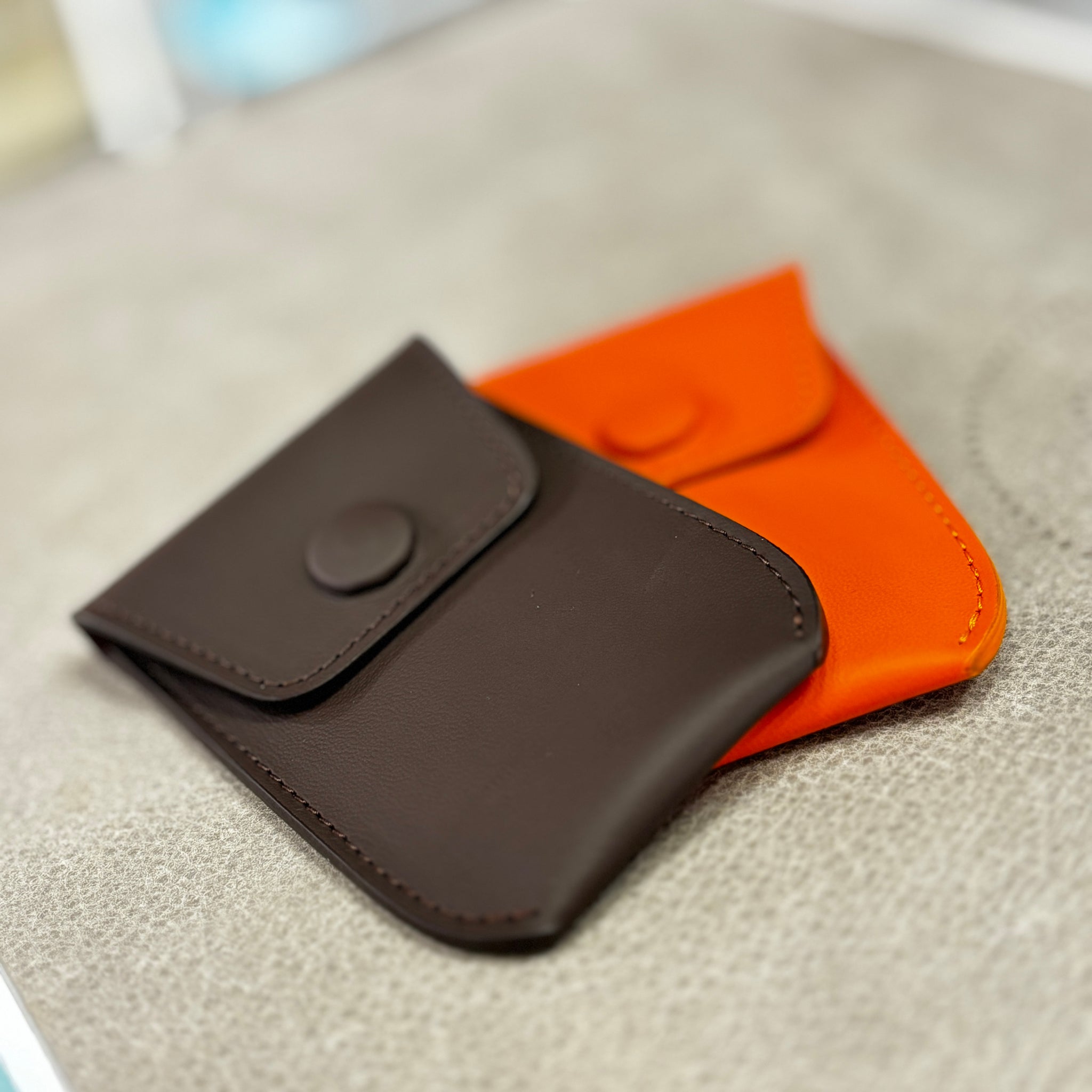 Espresso Brown Leather Key Case