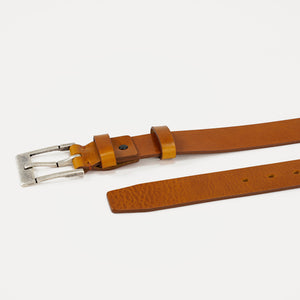 Leather Belt, Jeans Collection, Full Grain Cognac