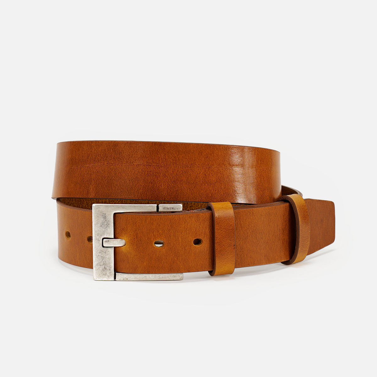 Leather Belt, Jeans Collection, Full Grain Cognac