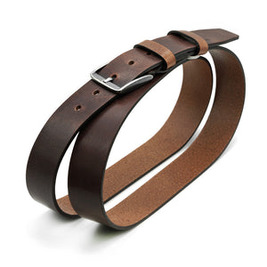 Italian Leather belt, Brown-Antique, Jeans Collection