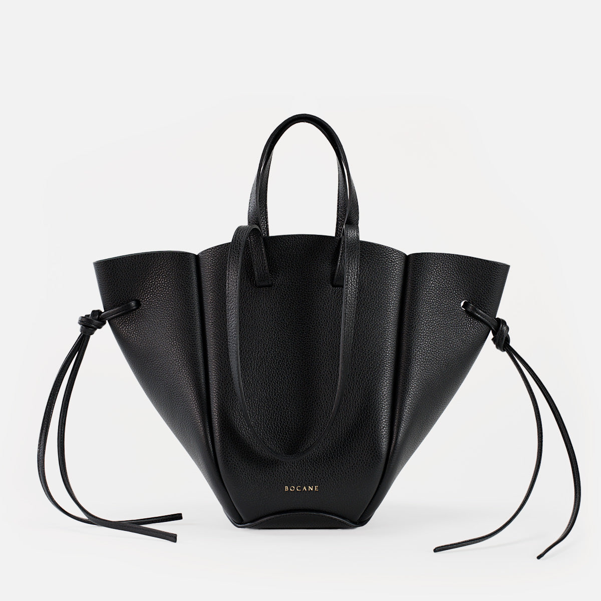 Voulez-Vous Bag, Textured Leather, Black