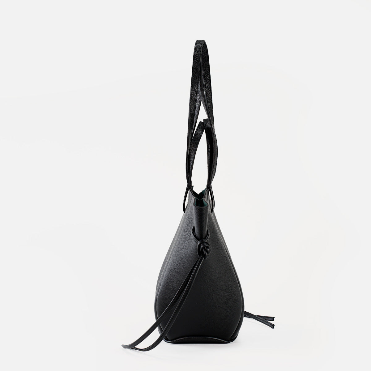 Voulez-Vous Bag, Textured Leather, Black