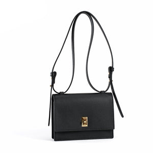 Esprit Bag, Textured Leather, Black