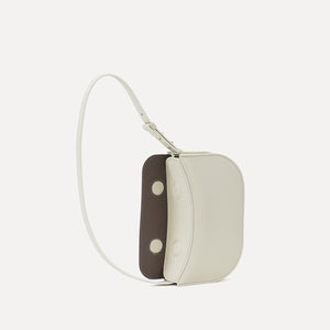 Demoiselle Bag, Textured Leather, Vanilla Cream