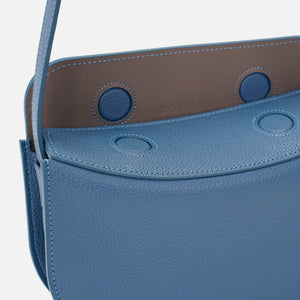 Demoiselle Bag, Textured Leather, Infinity Blue