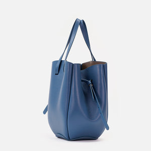 Pétale Bag, Textured Leather, Infinite Blue