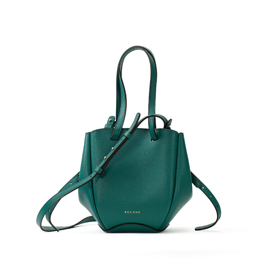 Mini Pétale Bag, Textured Leather, Avocado Color, with Extras