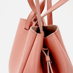 Mini Pétale Bag, Textured Leather, Rose Poudré, with Extras