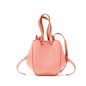 Mini Pétale Bag, Textured Leather, Rose Poudré, with Extras
