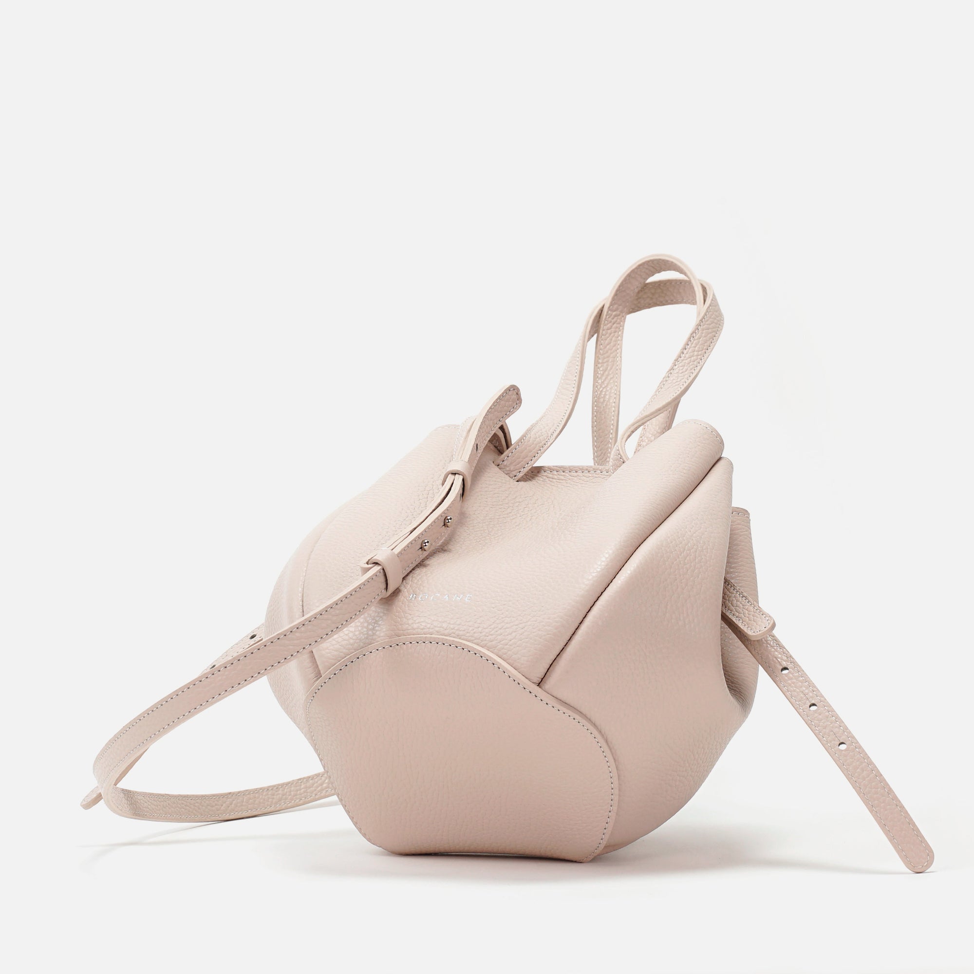 Mini Pétale Bag, Textured Leather, Vanilla Rose Cream, with Extras