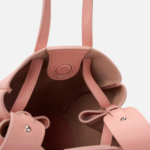 Mini Pétale Bag, Textured Leather, Rose Poudré, with Wide Crossbody Strap & Extras