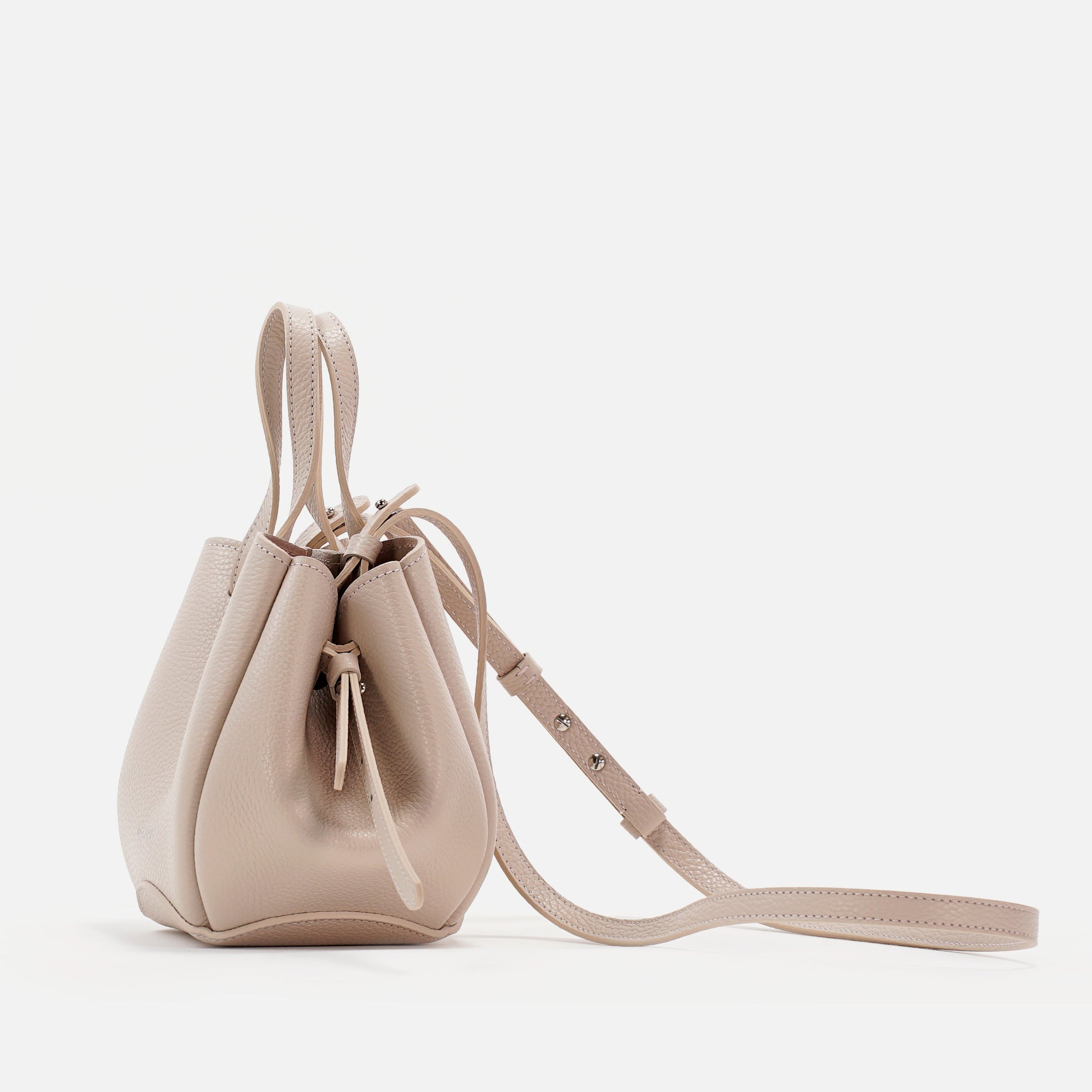 Bijou Pétale Bag, Textured Leather, Vanilla Rose Cream, with Extras
