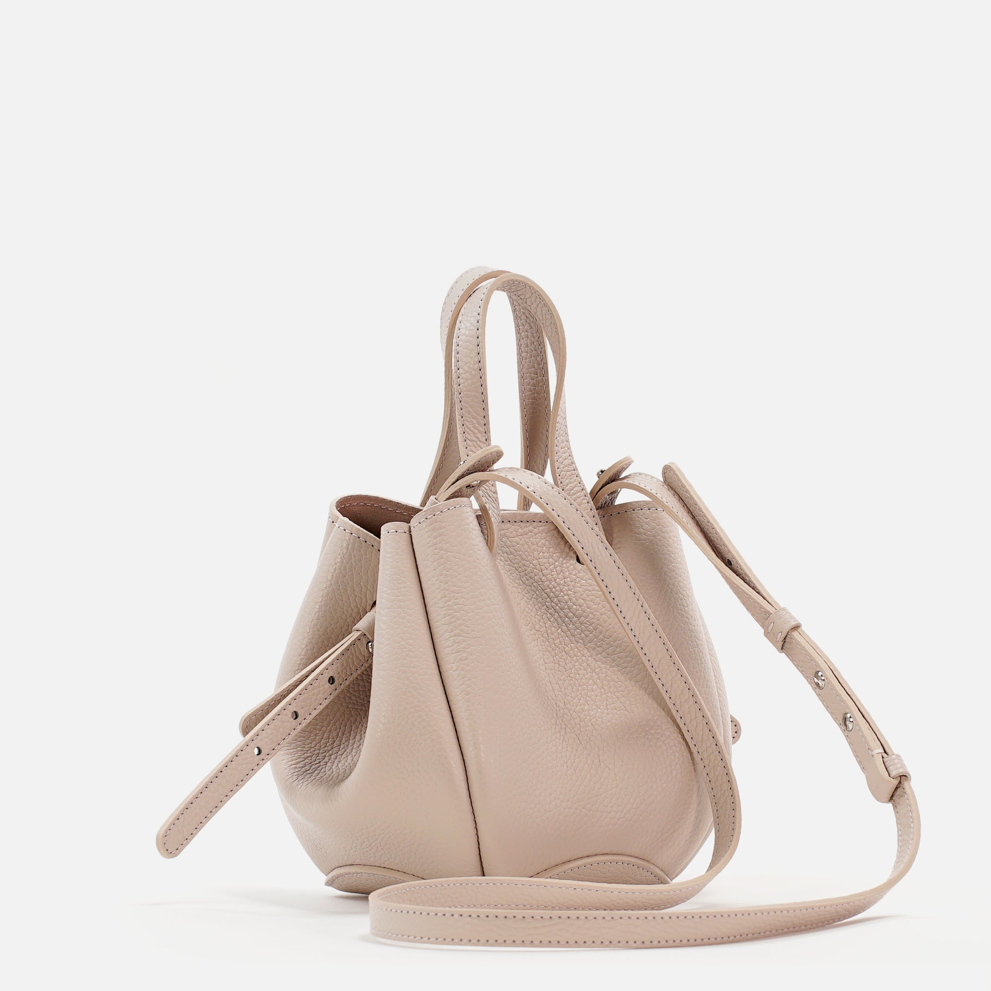 Bijou Pétale Bag, Textured Leather, Vanilla Rose Cream, with Extras