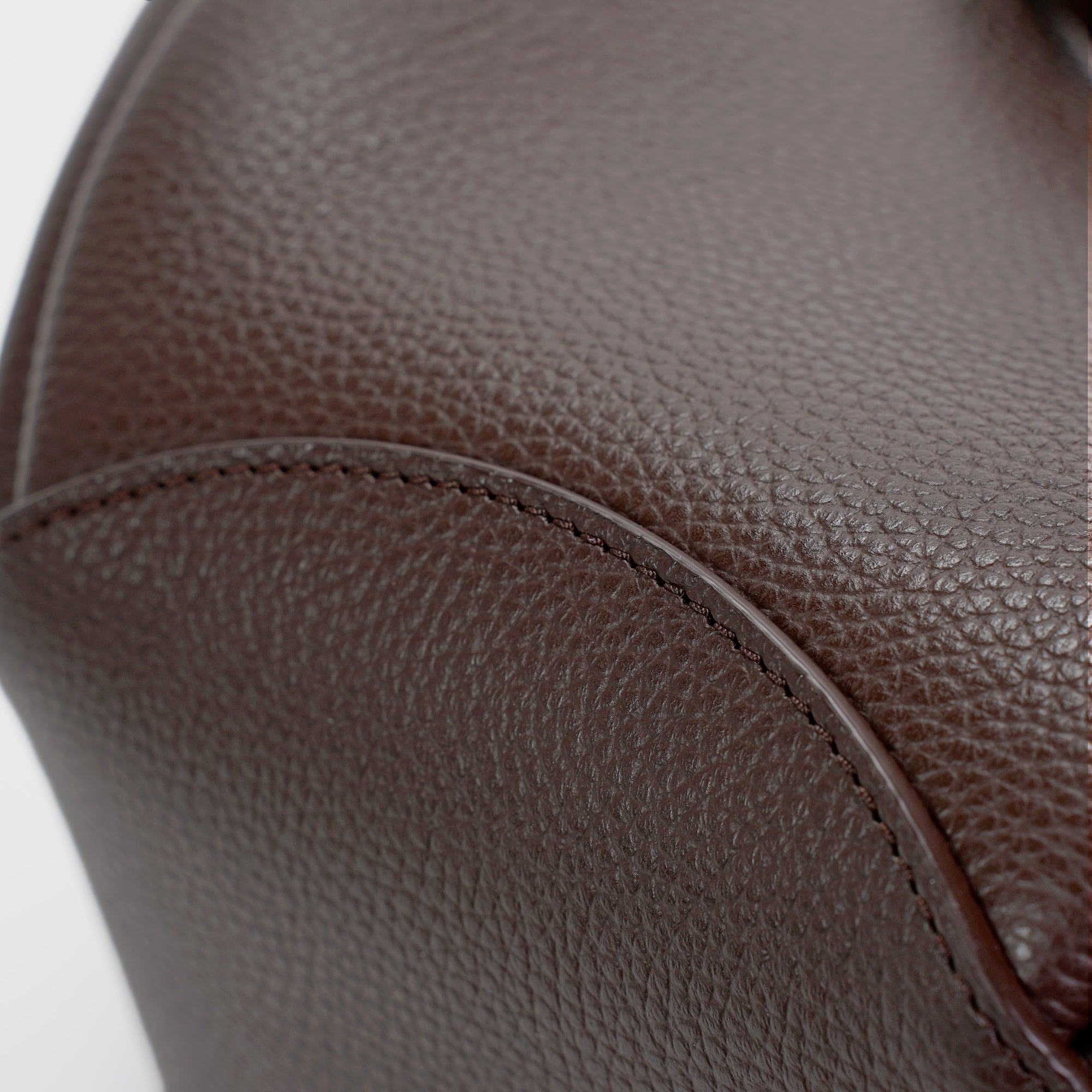 Maxi Voulez-Vous Bag, Textured Leather, Chocolate