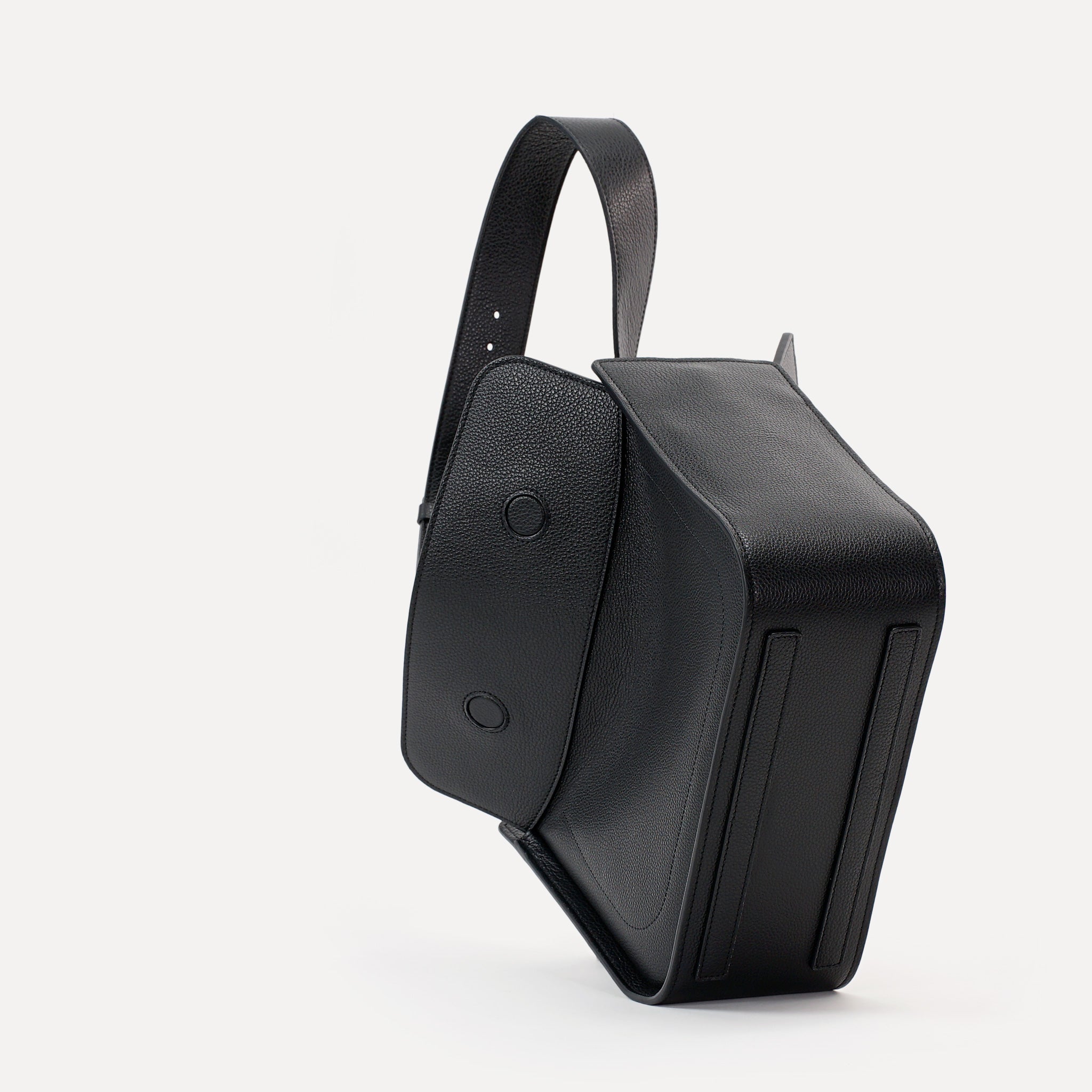 Toujours Maxi Bag, Textured Leather, Black