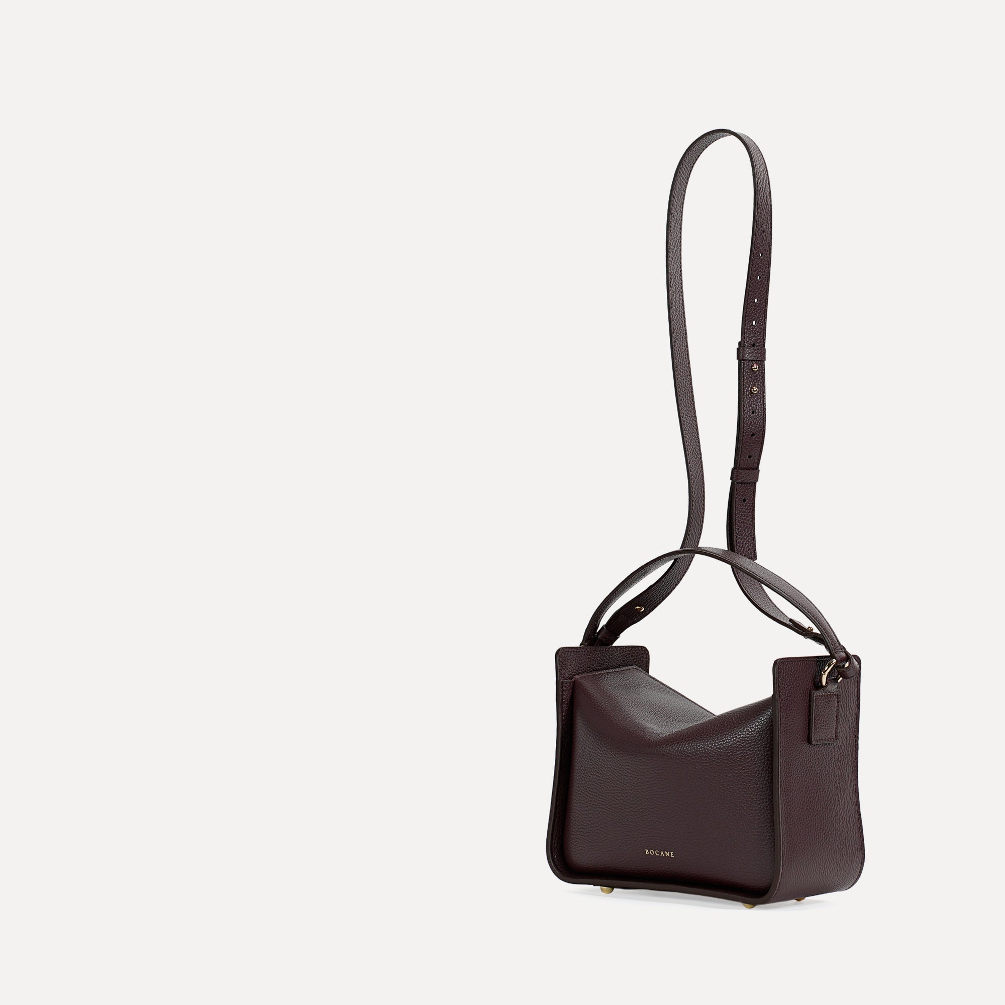 Toujours Bag, Textured Leather, Burgundy