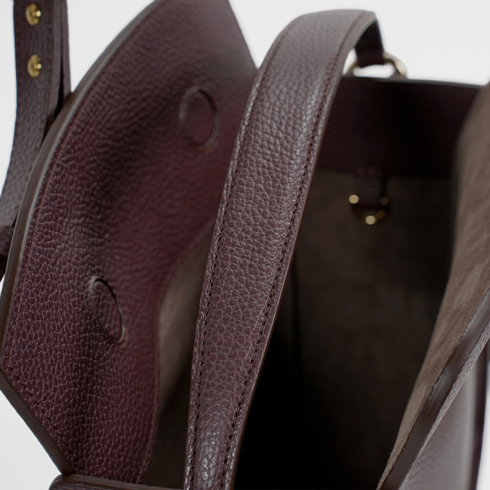 Toujours Bag, Textured Leather, Burgundy