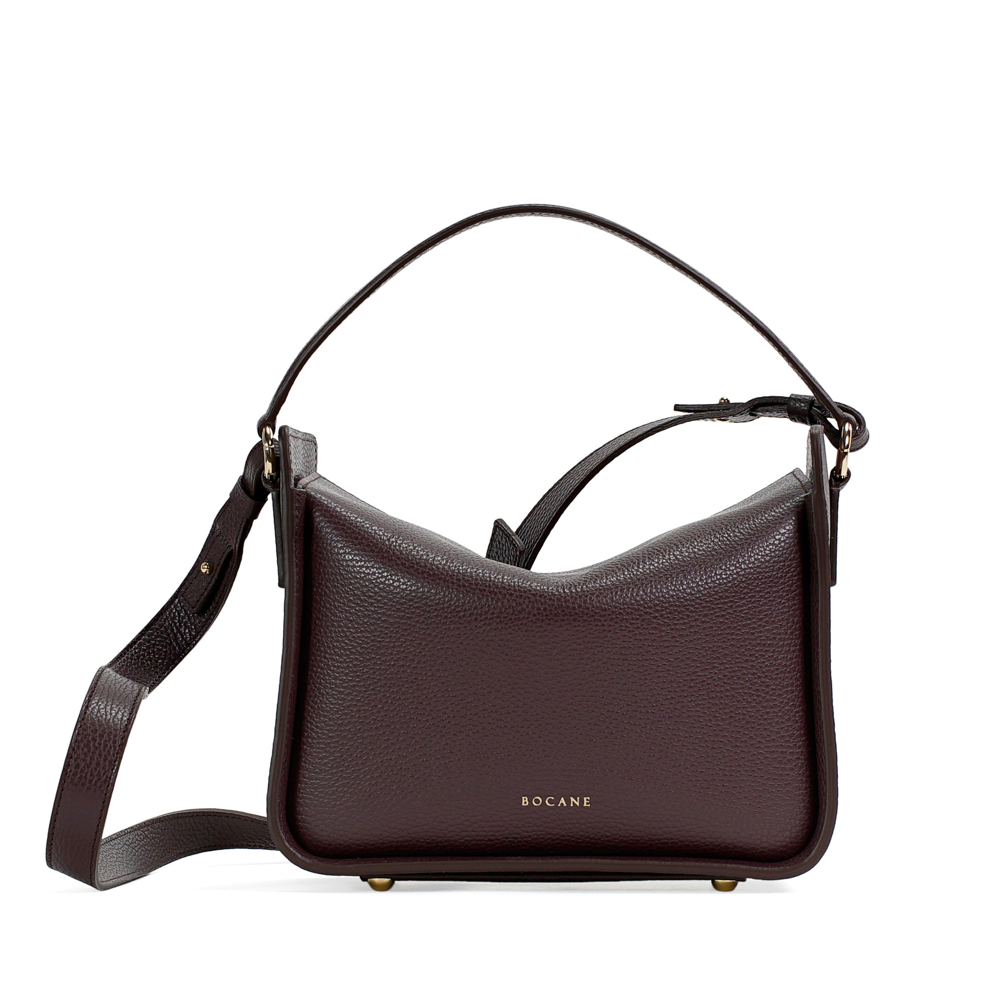 Toujours Bag, Textured Leather, Burgundy