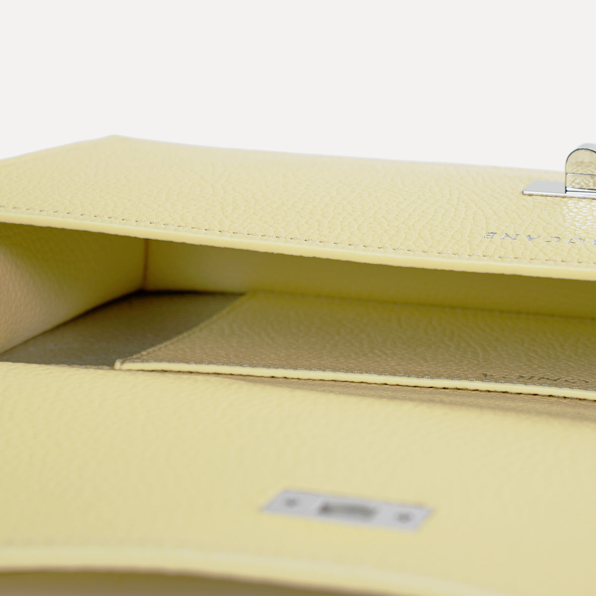 Esprit Long Bag, Textured Leather, Pastel Yellow