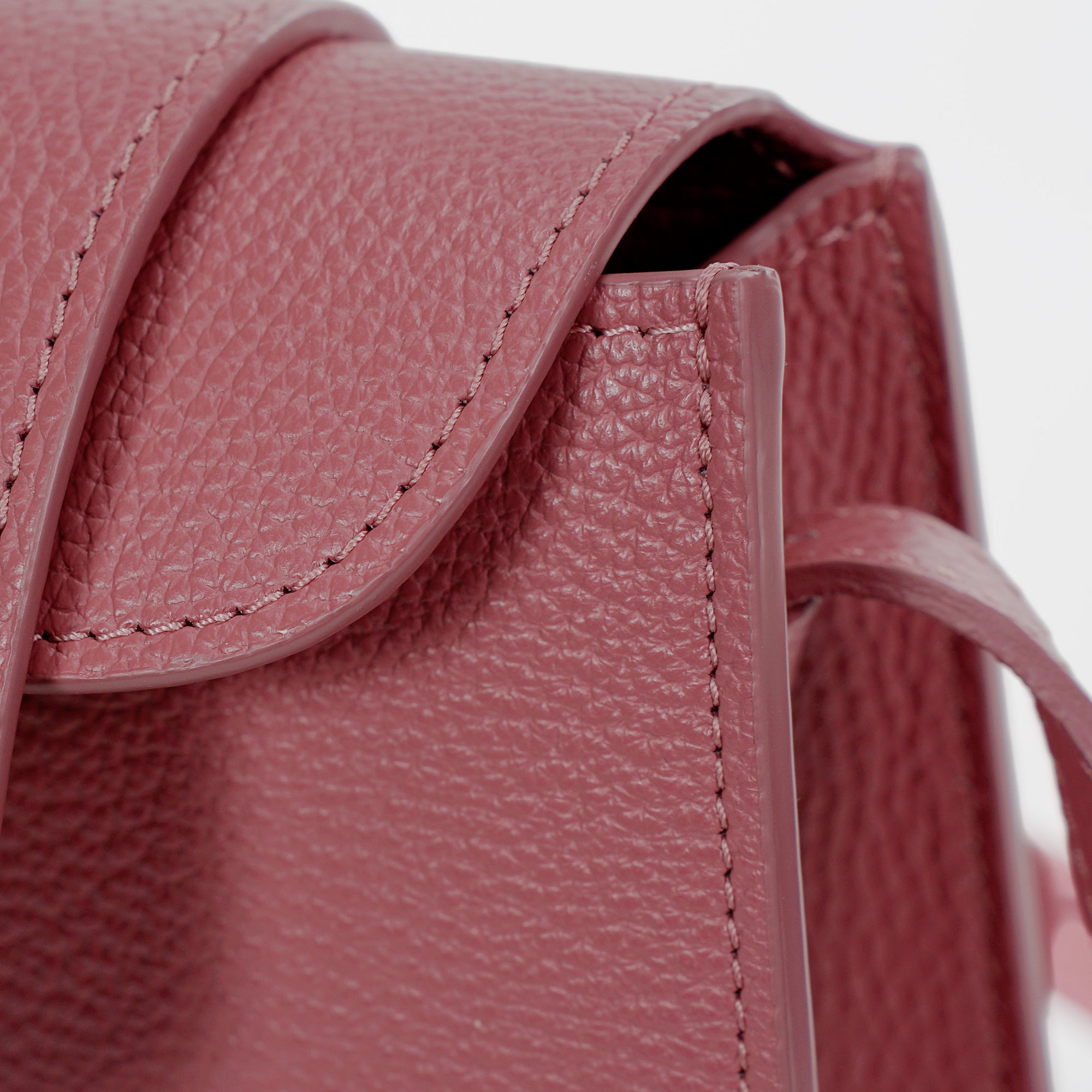 Cachette Bag, Textured Leather, Shamal Pink