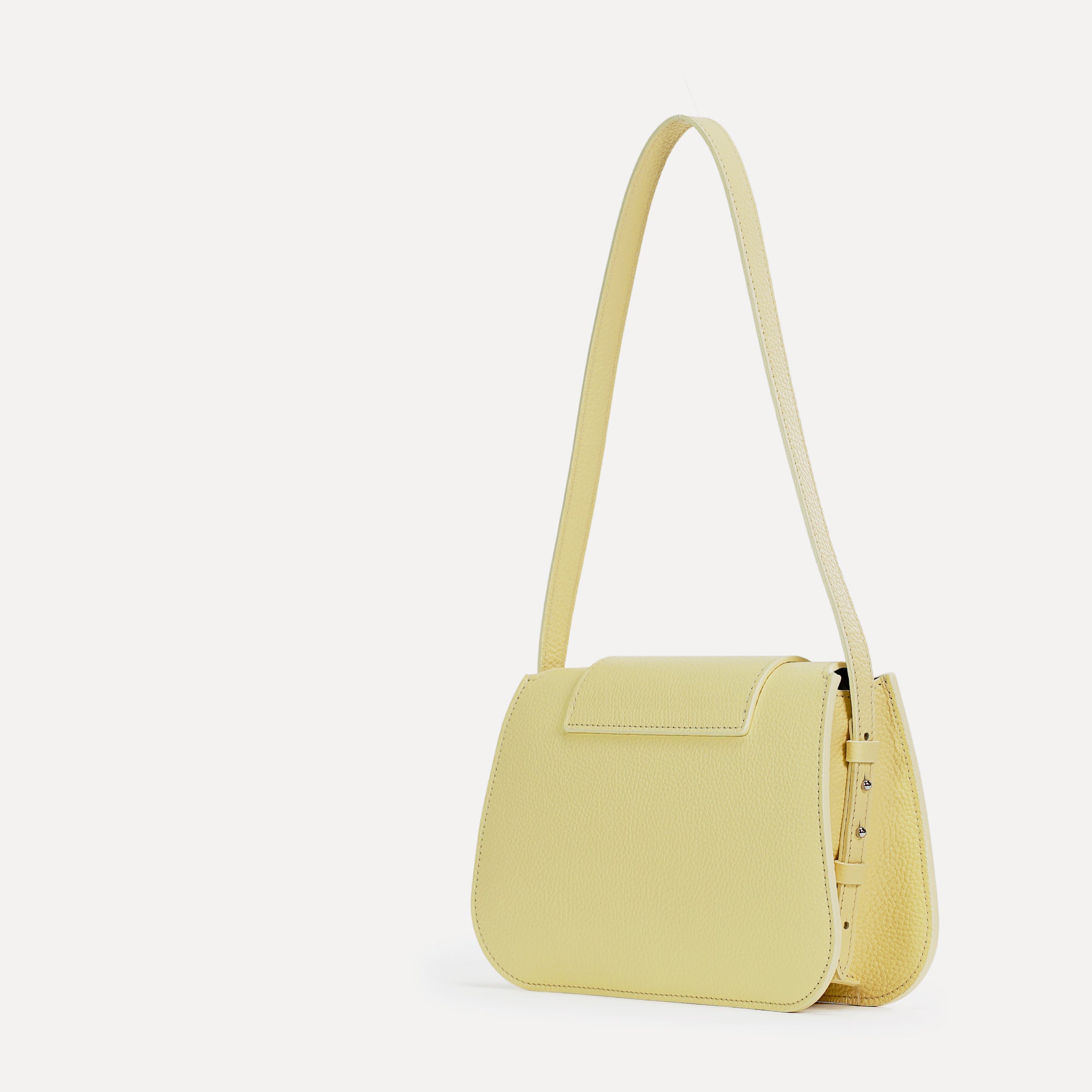 Cachette Bag, Textured Leather, Pastel Yellow