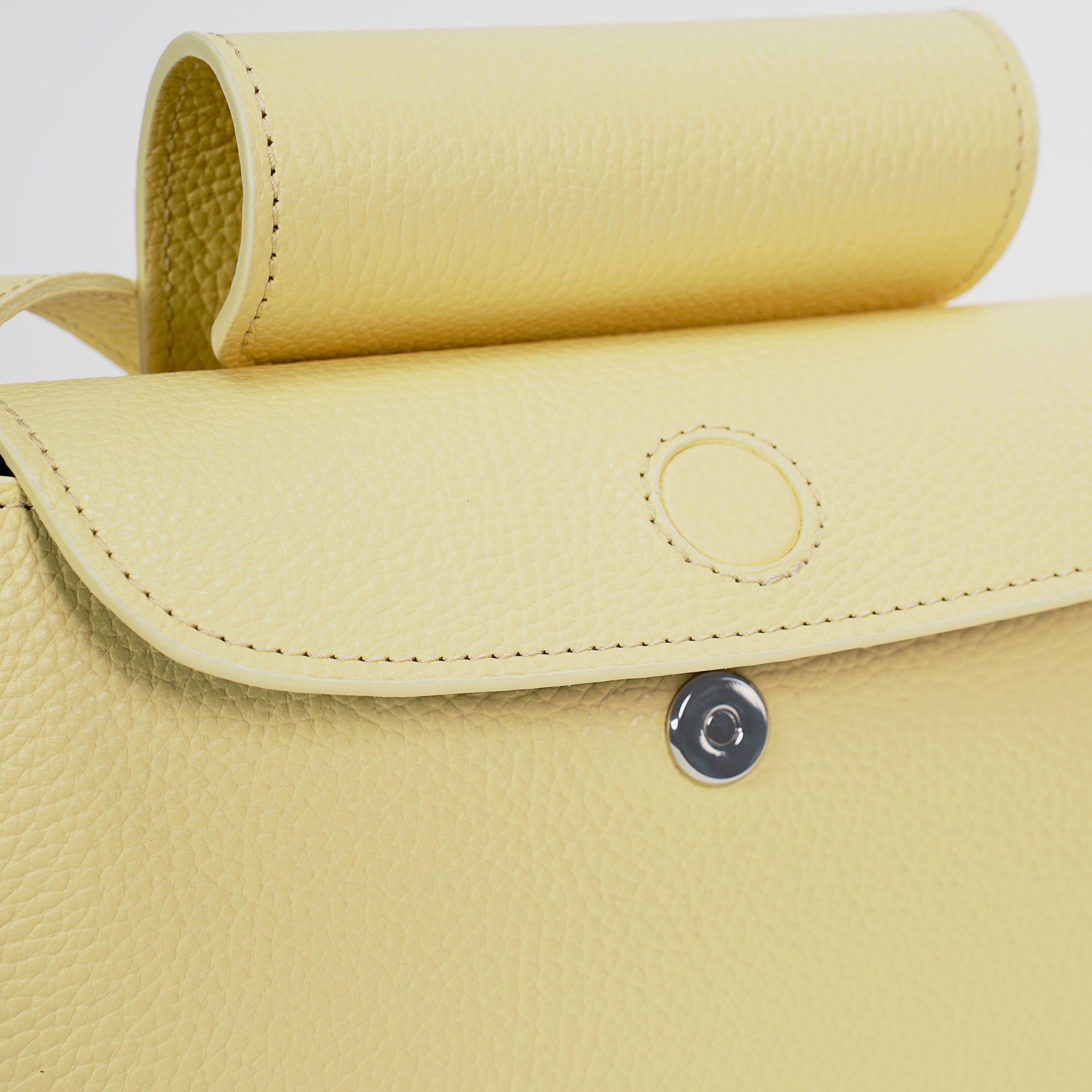 Cachette Bag, Textured Leather, Pastel Yellow
