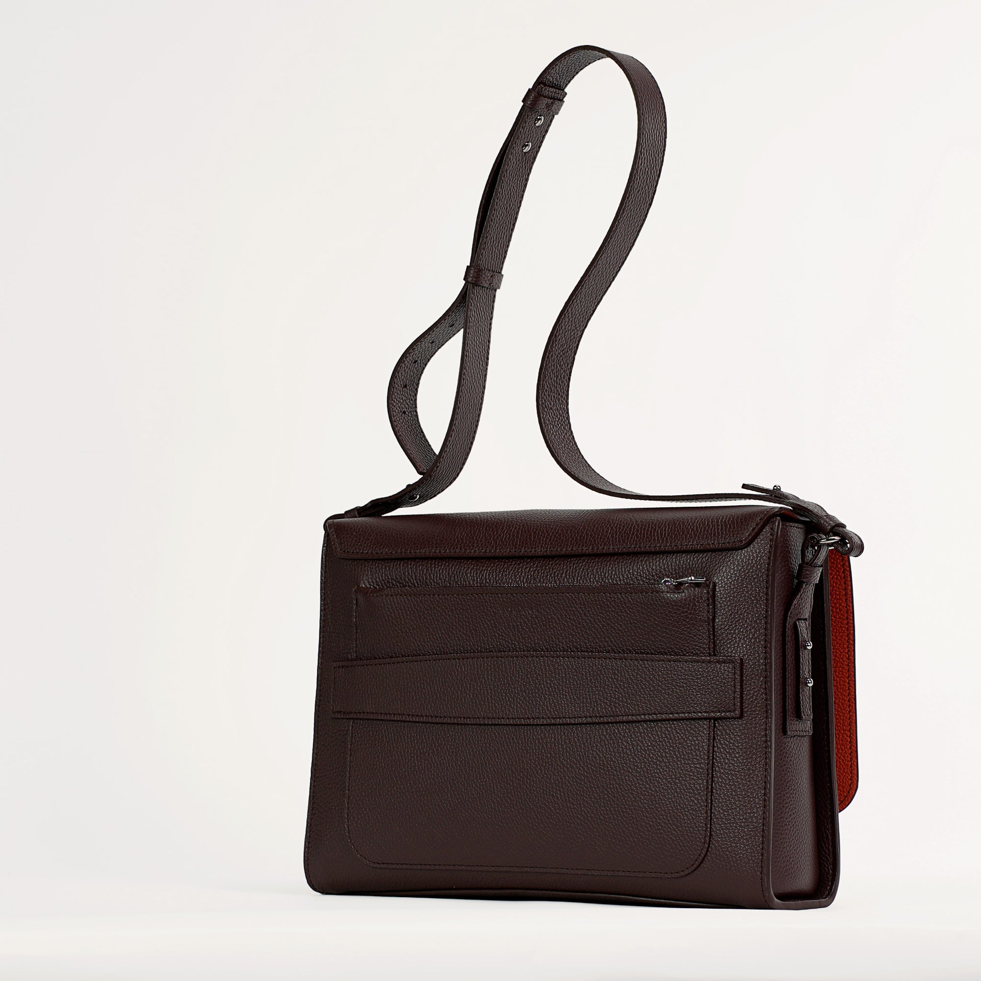 Sobre Bag, Textured Leather, Burgundy