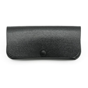 Black Saffiano Leather Glasses Case