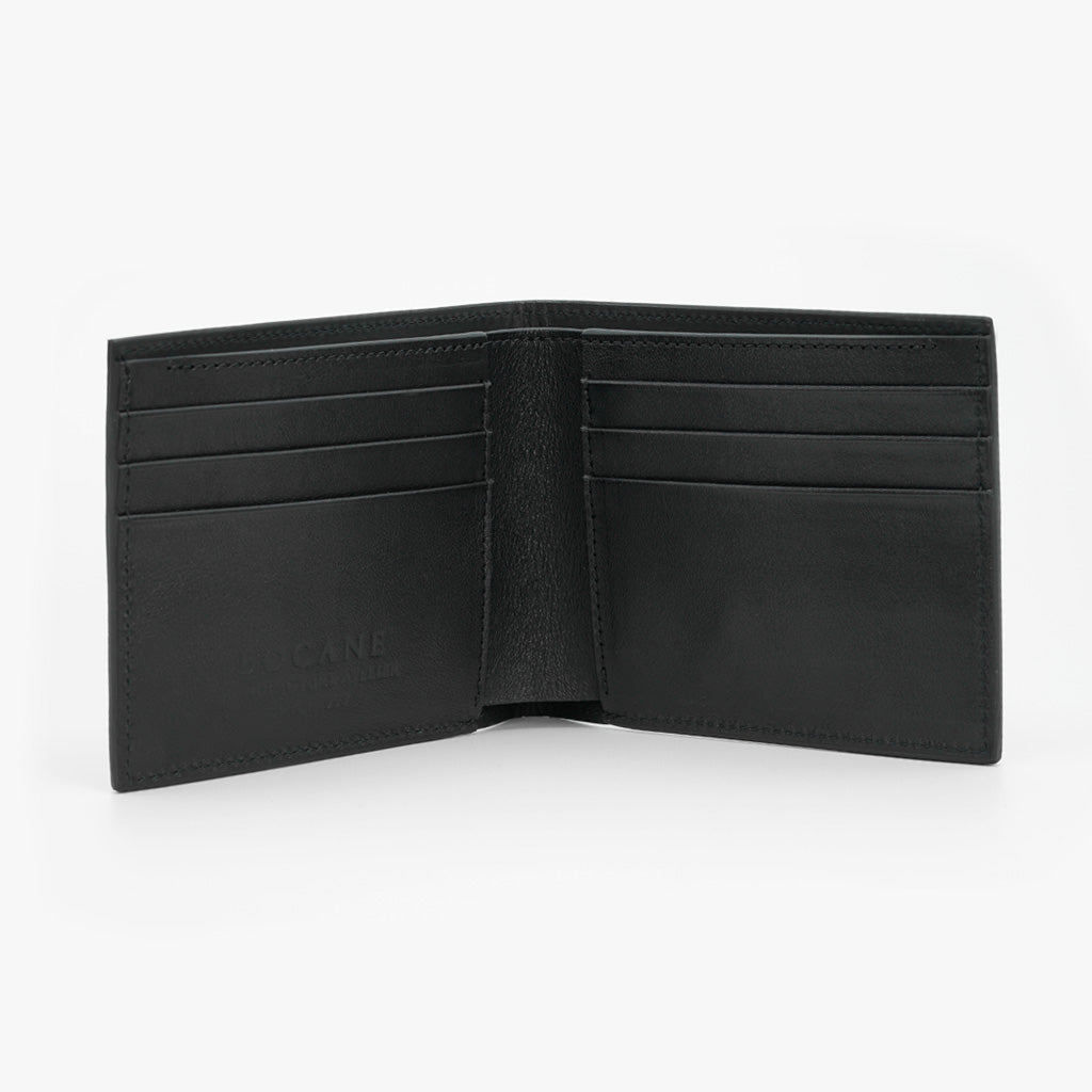 Slim Wallet, Black Full Grain Leather