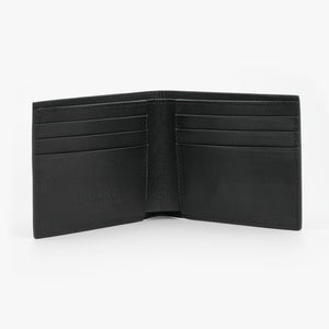 Slim Wallet, Black Full Grain Leather