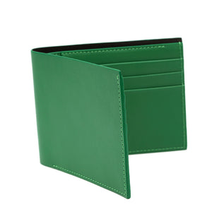 Slim Wallet, Fresh Green Full Grain Leather