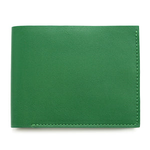 Slim Wallet, Fresh Green Full Grain Leather