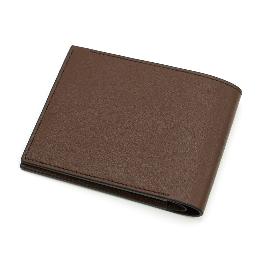 Slim Wallet in Dark Cognac Full Grain Leather