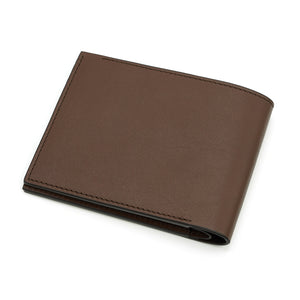 Slim Wallet in Dark Cognac Full Grain Leather