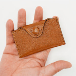 Envelope Cardholder, in Full-Grain Cognac Leather