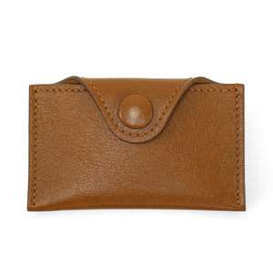 Envelope Cardholder, in Full-Grain Cognac Leather