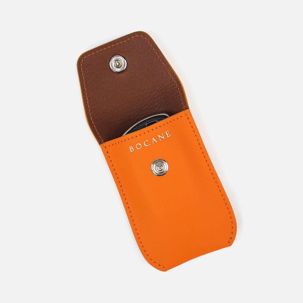 Orange Leather Key Case