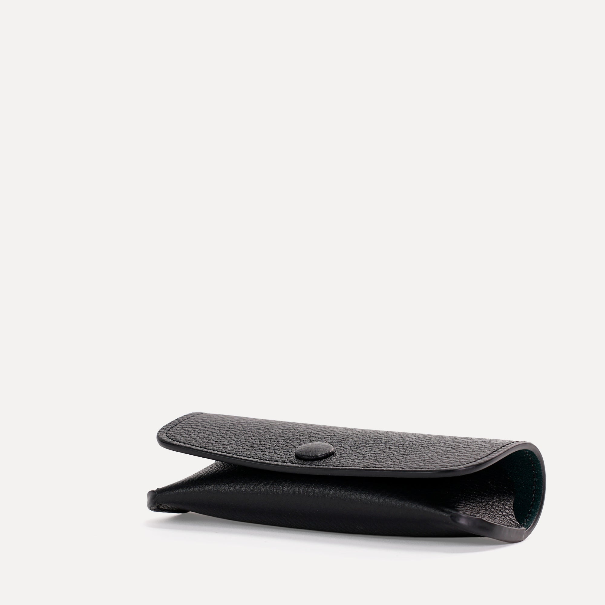Black Leather Glasses Case