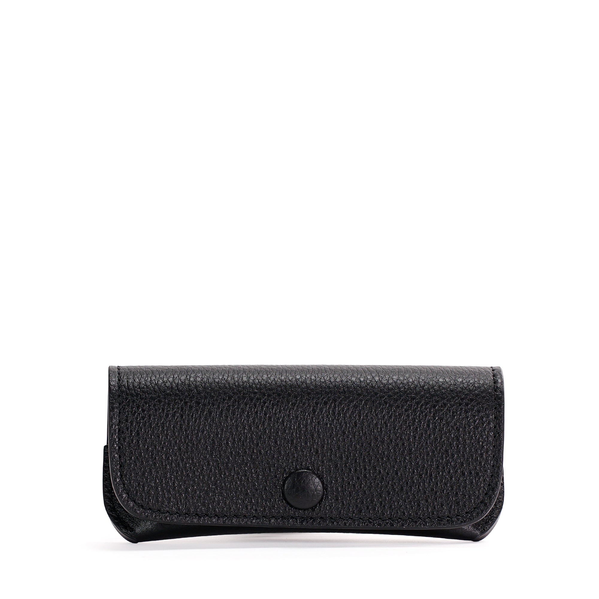 Black Leather Glasses Case