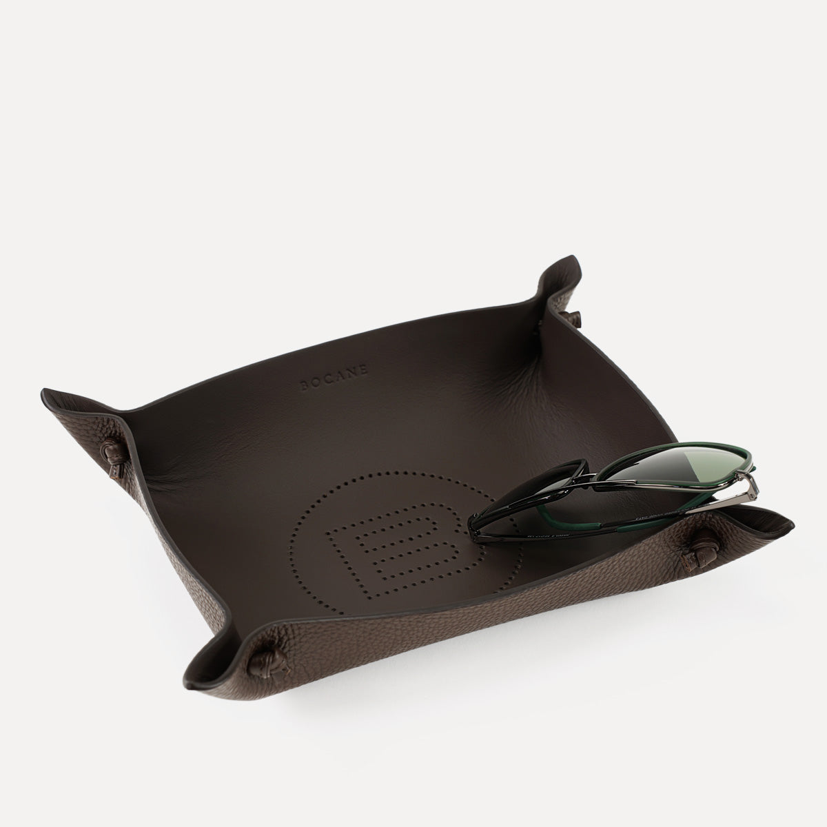 Leather Tray, Espresso Brown