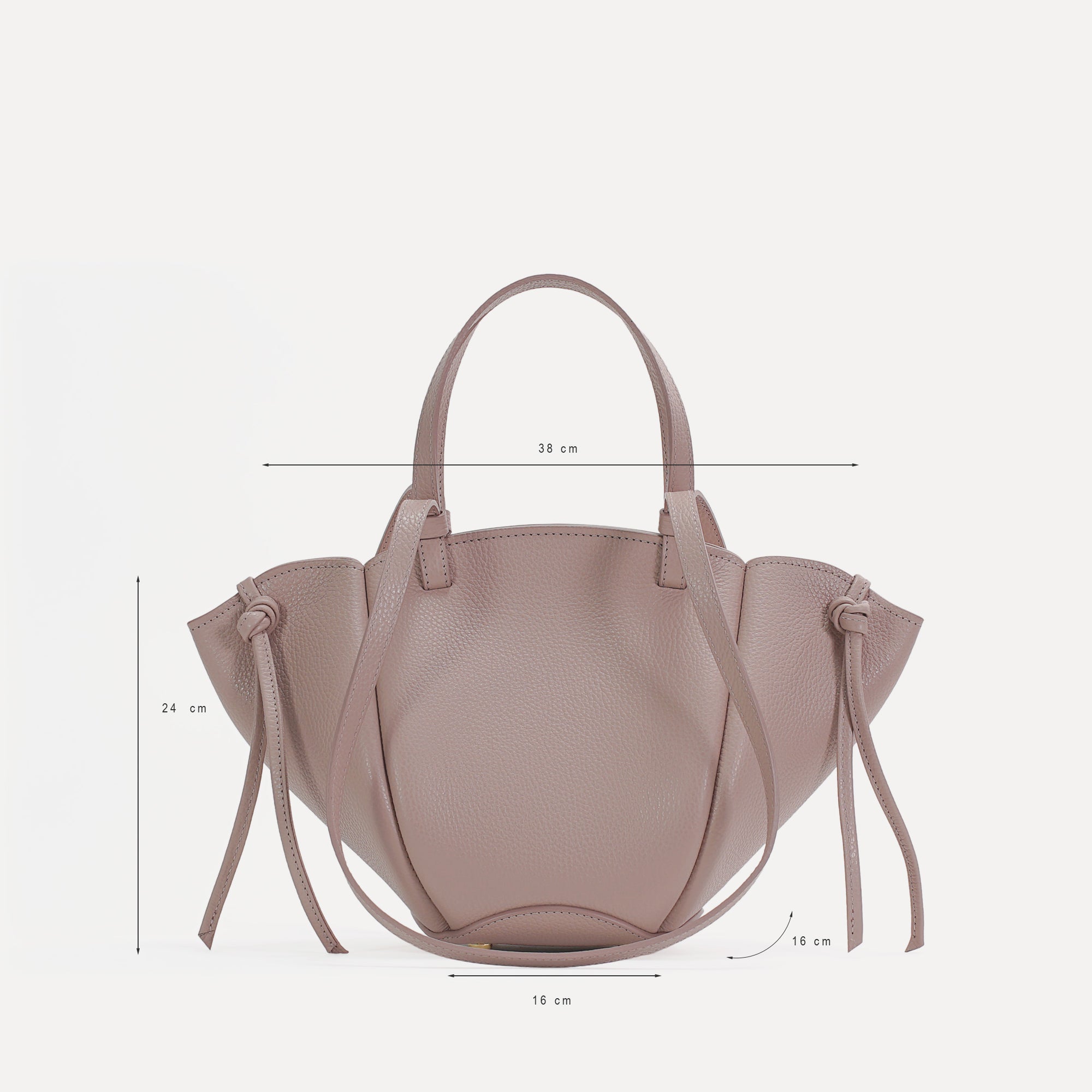 Voulez-Vous Bag, Textured Leather, Powder Pink