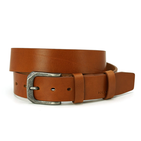 Leather Belt, Jeans Collection, Full Grain Cognac