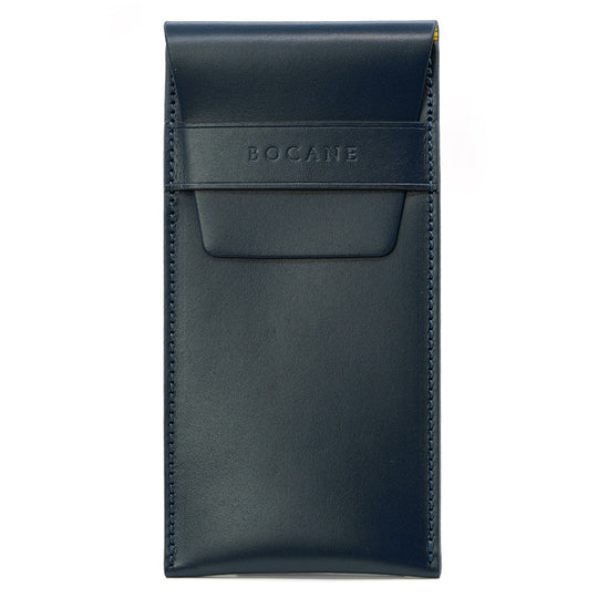 Cover for Minimal Watch, made of Blue-Navy Full-Grain Leather